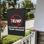 12x18 Trump Treason Garden Flag Double Sided Anti Trump Vote Blue 2022 Yard Flag Trump Is Guilty For Prison House Flag Vote Blue