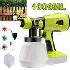Electric Handheld Paint Sprayers with 1000ML Container, Compatible for Ryobi 18v Battery (NO Battery),for House Furniture, Fence