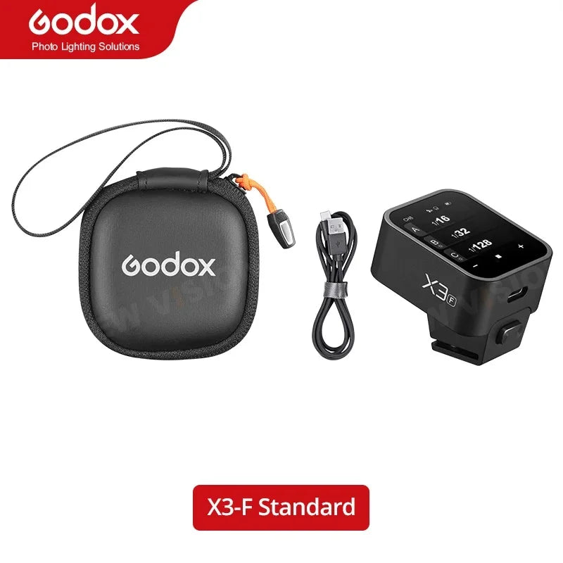 Godox X3 X3-C X3-N X3-S X3-F X3-O 2.4G Wireless Flash Trigger TTL HSS Transmitter with OLED Touchscreen for Canon Nikon Sony etc
