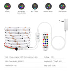 Tuya Smart WiFi Switch WS2811 COB RGBIC RGB LED Strip Light 12V Power Adapter Plug Dimmable Lamp LED Tape for Room Kitchen Decor