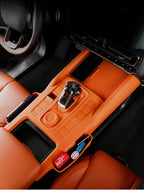 For Great Wall Haval H9 2024 2025 Center Console Wireless Charging Silicone Pad with Storage Bag Gear Shift Panel Dust Cover