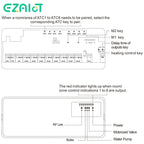 8 Hub Central Heating Controller for Water Heating System 8 Sub-Chamber Concentrator for Gas Boiler Wireless Thermostat Actuator