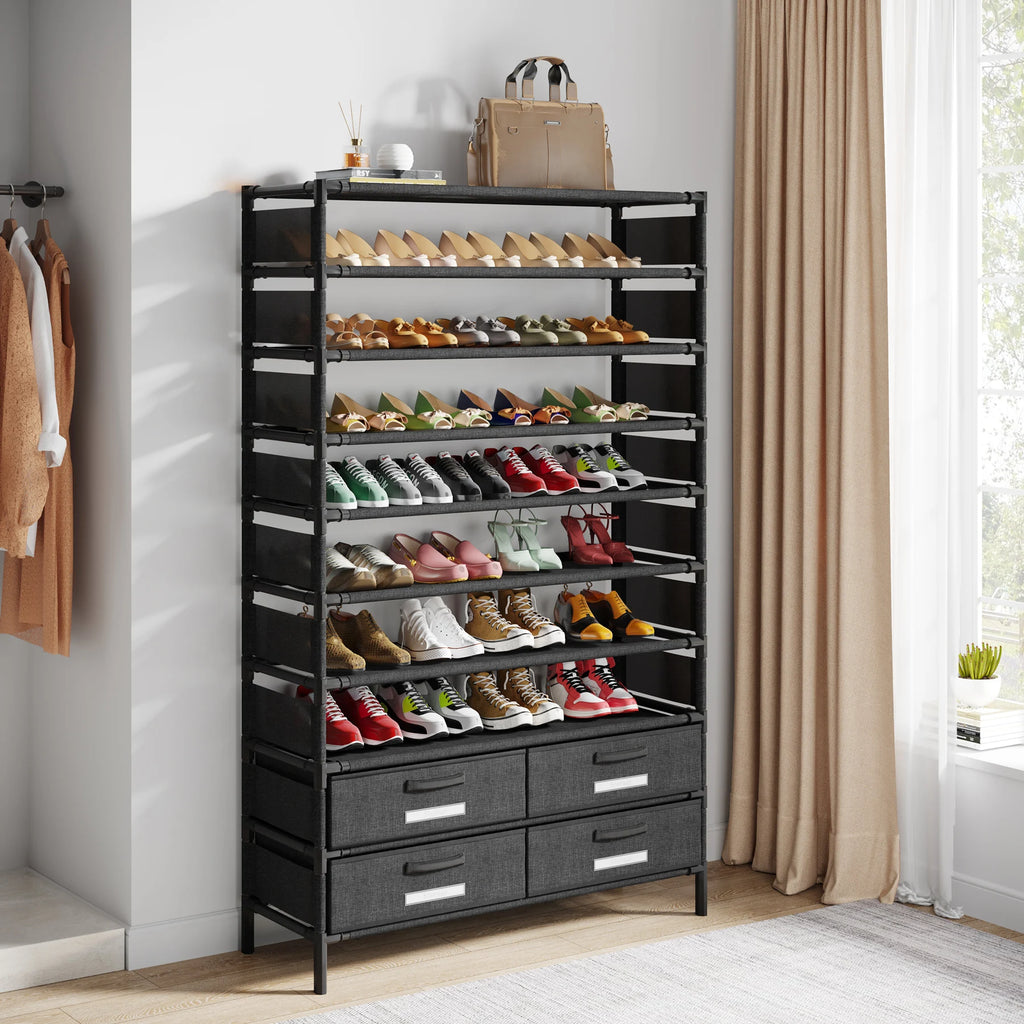 Multi-layer storage Rack, Large Capacity Organizer, bedroom furniture Shoe Shelf for 50 Pair, Book shelf, Versatile usage