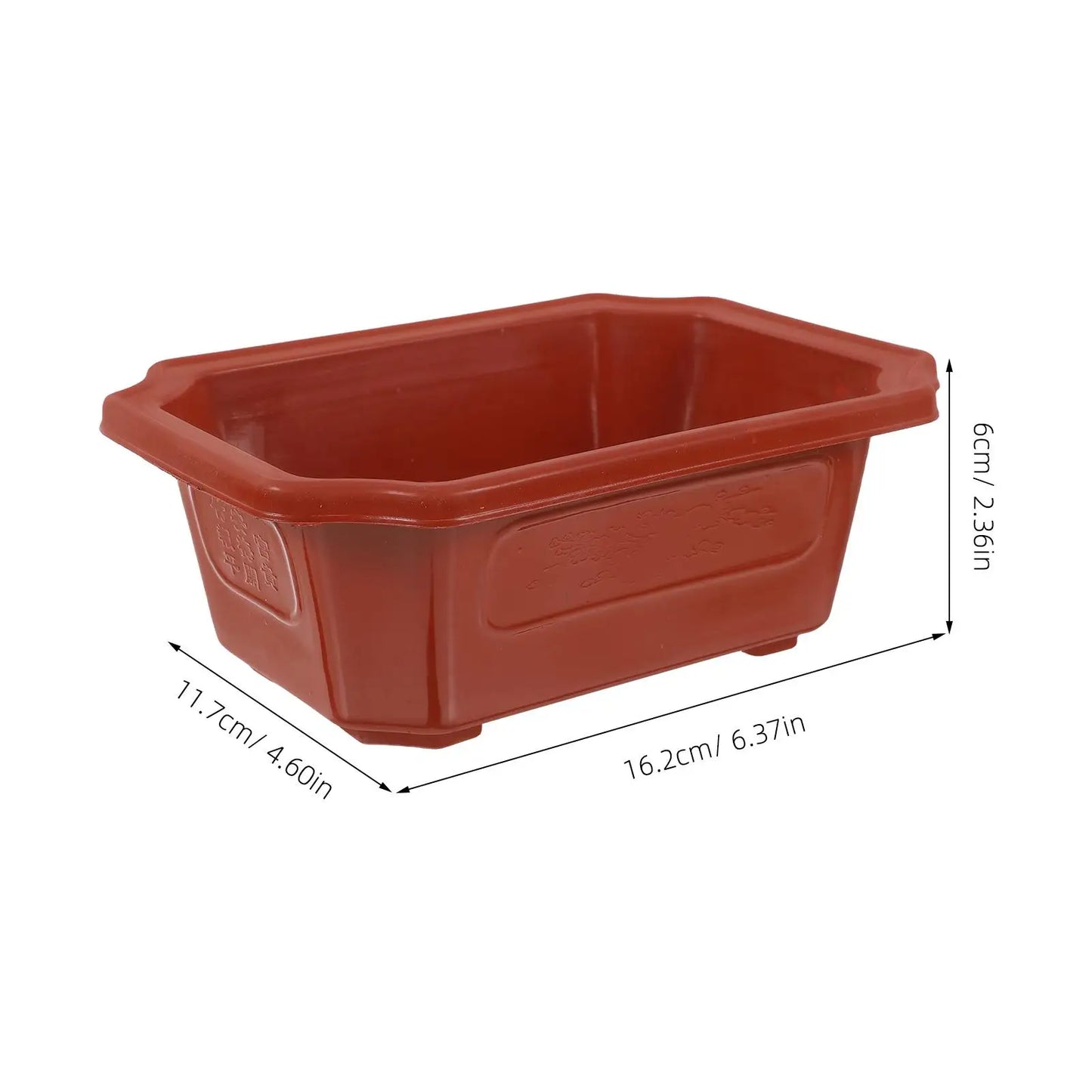 10 Pcs Plastic Planting Pot Classic Ceramic Flowerpot Bonsai Planter Garden Container Household Succulent Vase