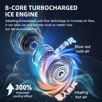 8000mAh Air Cooler USB Hanging Neck Fan Portable Bladeless Mini Rechar