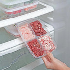 Clear Kitchen Accessories For Fruit Ginger Garlic Compartment Fresh-keeping Meat Container Storage Box Crisper Vegetable Case