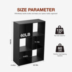JHK 9 Cube Storage Organizer Wooden Shelf Bookcase Open Bookshelf for Living Room and Home Office Display Storage Bookcase