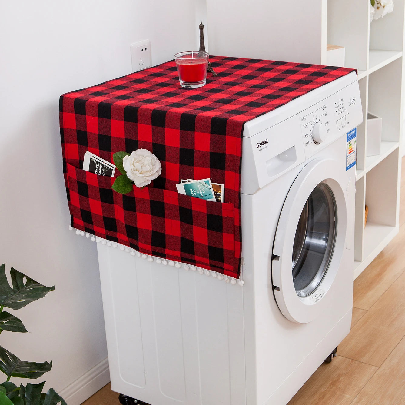 Dust Covers Washing Machine Covers Refrigerator Dust Protector with Pocket Multi-purpose Household Dust Covers Cleaning Storage