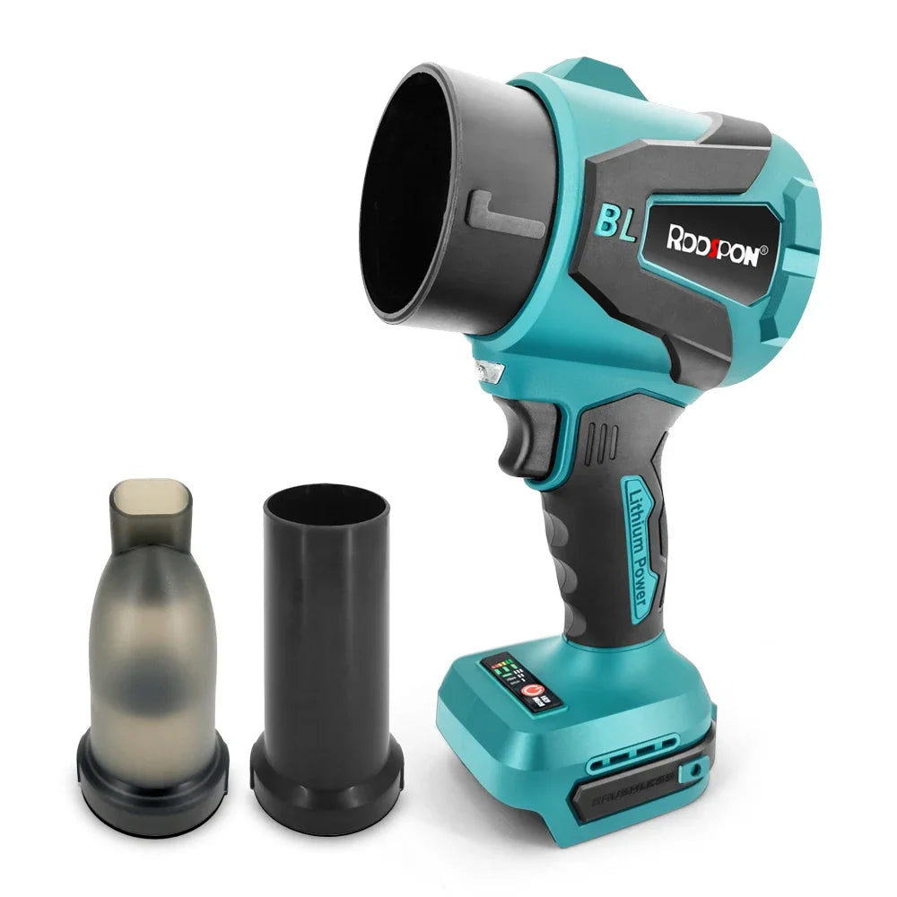 3200W Brushless Electric Blower 300000RPM Handheld Leaf Dust Blowing and Suction Turbo Fan Jet for Makita 21V Battery Pin