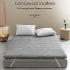 Wool Tatami Mattress Foldable Thick Warm Sleeping Pad Floor Mattress Topper for Winter Home Bedroom Dormitory Comfortable Use