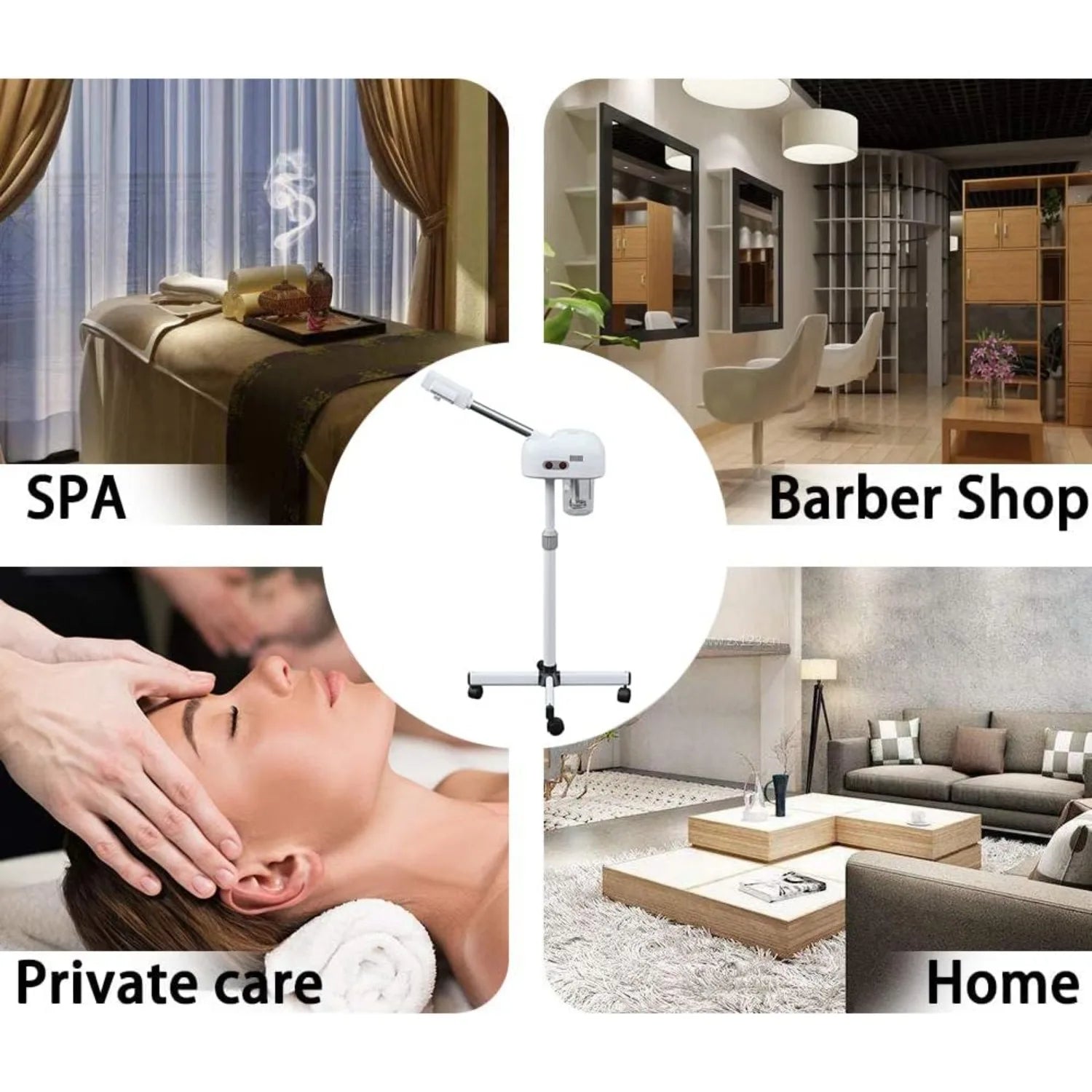 Professional Sauna Face Vaporizer Facial Ozone Steam Humidifier Pore Cleaner Facial Steam Double Tube Sauna Beauty Spray
