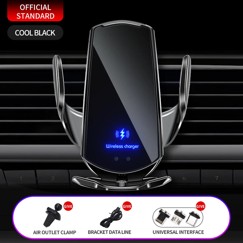 Car Cell Phone Holder Wireless Charger Strong Rotatable For Kia EV6 2021-2024 Mobile Support For Car Auto Interior Accessories
