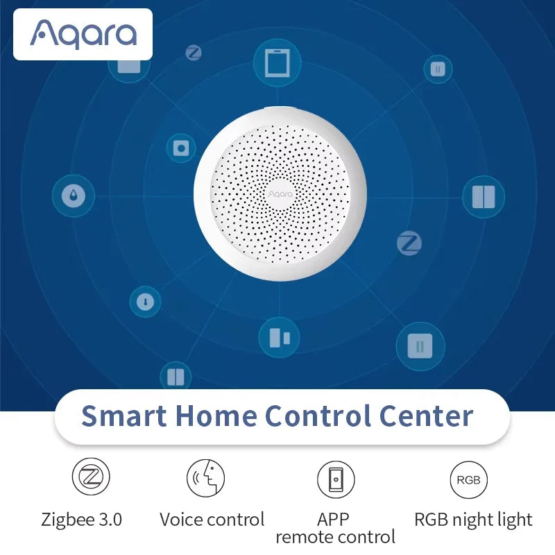 Aqara M1S Hub E1 Gateway With RGB LED Night Light ZigBee Wi-Fi 2.4G Siri Voice Remote Control Home Work Mijia HomeKit APP