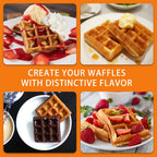 Waffles Maker 2 Slices Adjustable Temperature Electric Breakfast Belgian Waffle Machine Non-Stick Egg Cake Iron Plates 1600W
