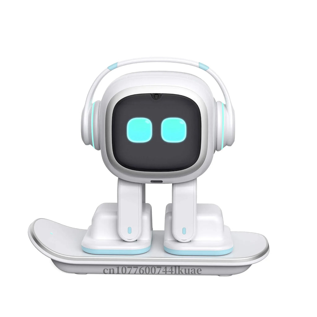 White EMO Voice Robot Smart AI Companion Interactive Talking Electron with Control ,Gift for Boys Girls Birthday Christmas 2025