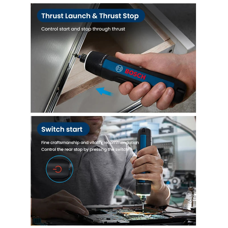 Bosch GO 3 Electric Screwdriver Set 3.6V 5Nm Cordless Mini Hand Drill Rechargeable Screw Driver Bosch Multi-Function Power Tool