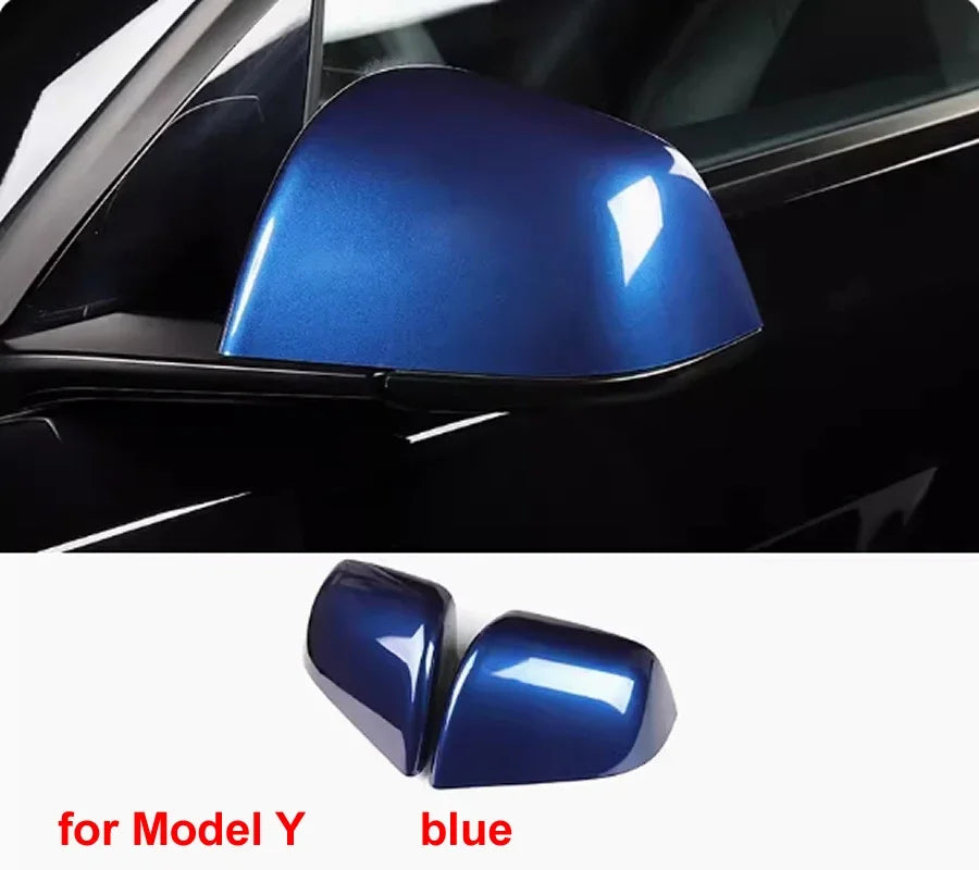 For Tesla Model 3 / Model Y Replace Car Accessories Rear View Mirrors Shell Cap Housing Wing Door Side Mirror Cover 1 Pair