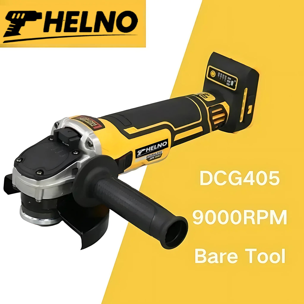 HELNO 125mm flat head angle grinder bare machine tool cutting machine 18V lithium battery brushless tools