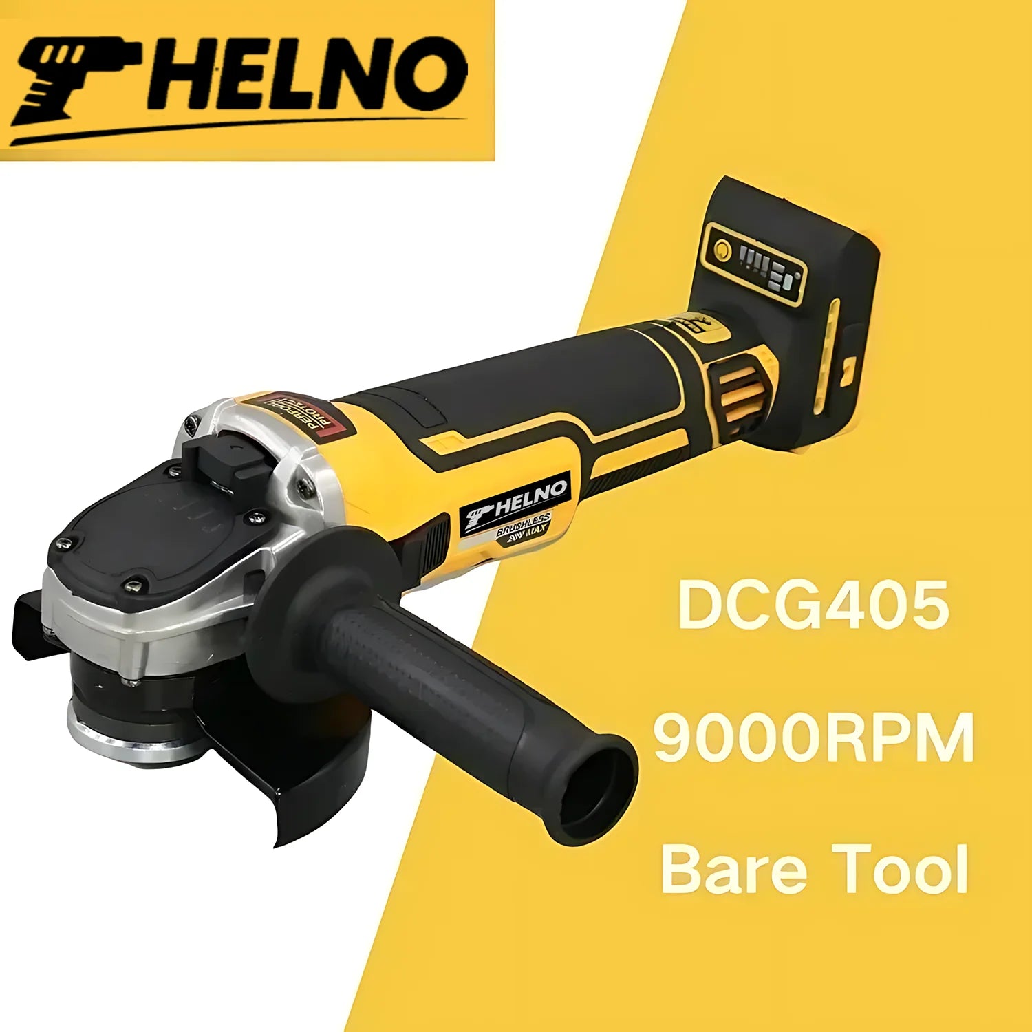 HELNO 125mm flat head angle grinder bare machine tool cutting machine 18V lithium battery brushless tools