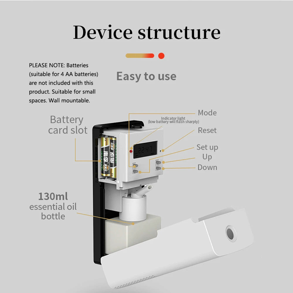 Waterless Essential Oil Fragrance Diffuser For Elevator Toilet Hotel W