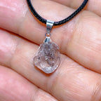 Natural Crystal Herkimer Diamond Pendant Hang Stone Gemstones Mineral Energy Reiki Home Decorations Gift Ore Crystals
