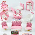 Hot Sale Cute Kawaii Pink 10 Items/Lot Miniature Dollhouse Furniture Accessory Kids Toys Kitchen Cooking Things For Girl Gifts