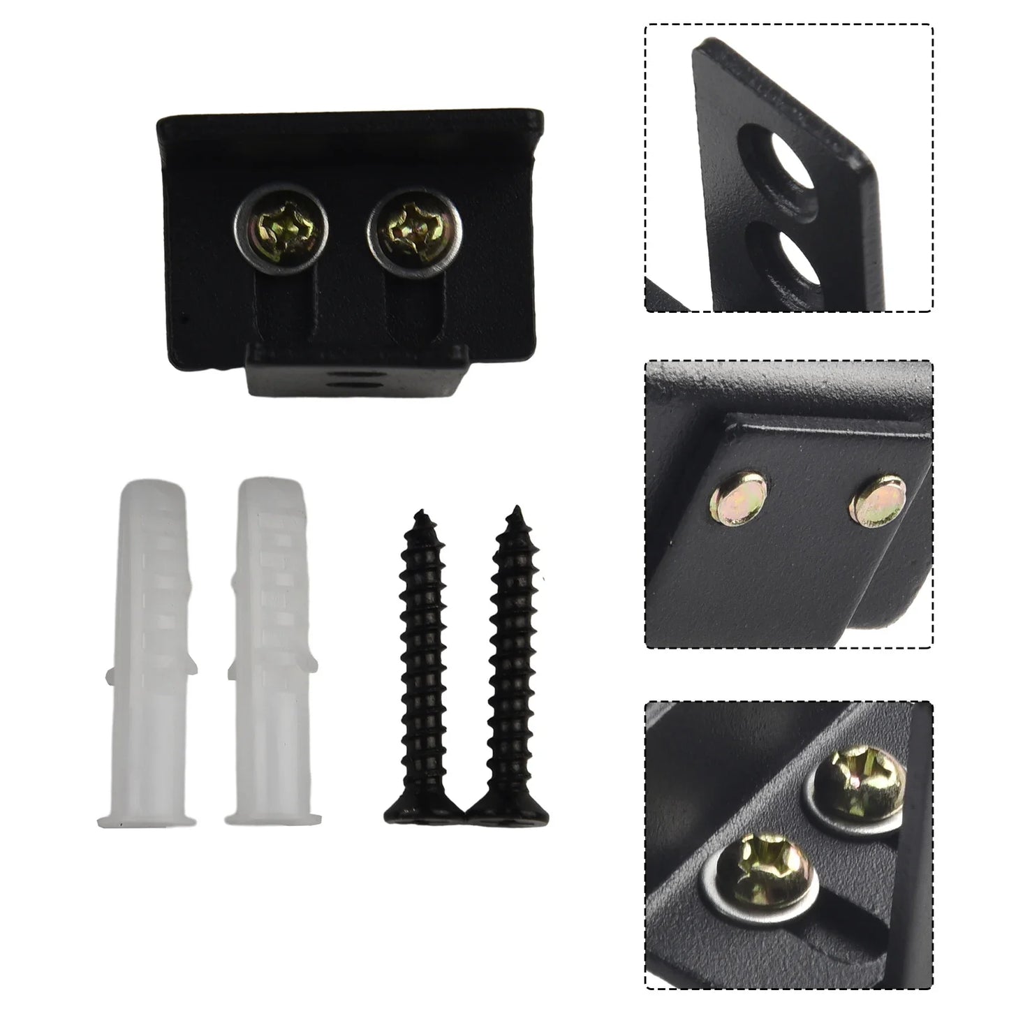 1pcs Sliding Barn Door Bottom Floor Guide Clips Adjustable Sliding Door Floor Guide Universal Door Guides Slotted Swing Stop