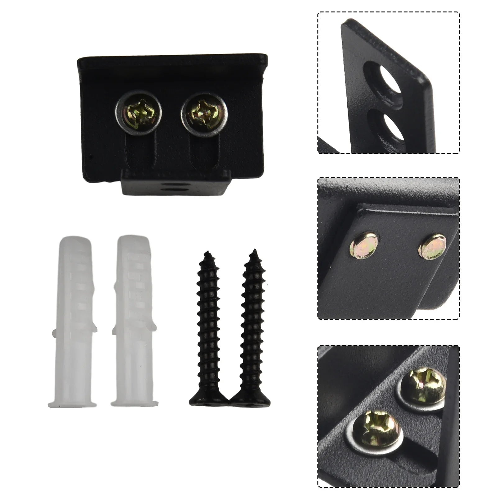 1pcs Sliding Barn Door Bottom Floor Guide Clips Adjustable Sliding Door Floor Guide Universal Door Guides Slotted Swing Stop