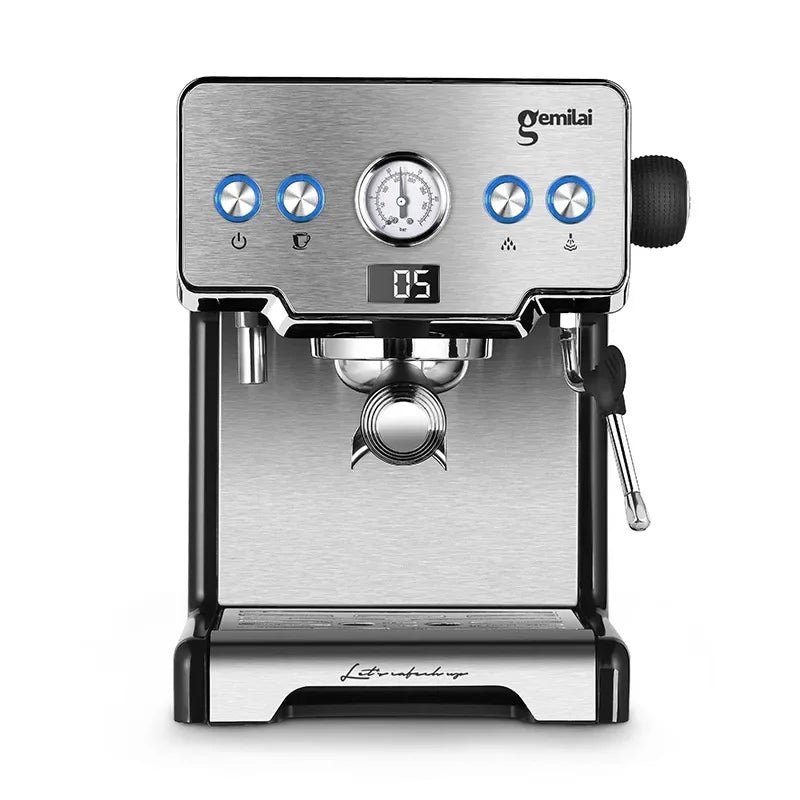 household coffee machine Italian semi-automatic pump-pressed coffee machine Multi-function milk coffee Suitable for beginners