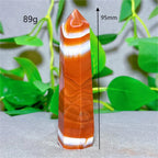 Carnelian Tower Crystal Natural Stone Quartz Home Decoration Minerals Reiki Craft Gifts Energy Healing Meditation Spiritual Love