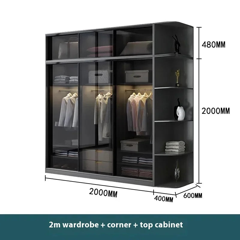 Shelf Storage Organizer Wardrobe Luxury Queen Hotel Cheap Dressers Wardrobe Living Room Guarda Roupa Casal Furniture Home