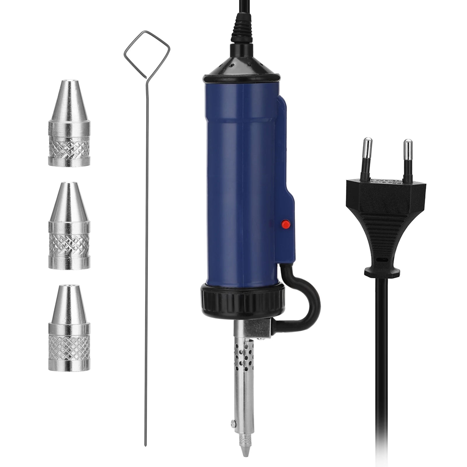 Electric Desoldering Machine Automatic Portable Electric Solder Tin Sucker Vacuum Soldering Remove Pump With Desoldering Nozzles