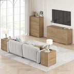 Dresser for Bedroom 6 Drawer Wood Dresser 58.3" Wide, Large Chest of Drawers for Bedroom, Living Room, Hallway, Entryway, Modern