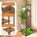 4/5/6Tier Metal Wood Plant Stand Shelf for Multiple Plants Small Corner Flower Stand for Patio Garden Balcony Living Room