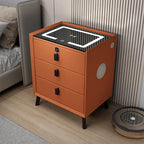 Minimally Modern Intelligent Bluetooth Speaker Bedside Table Household Smart Cabinet with Lights and Wireless Charging