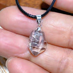 Natural Crystal Herkimer Diamond Pendant Hang Stone Gemstones Mineral Energy Reiki Home Decorations Gift Ore Crystals