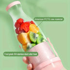Mini Juice Blender Portable Electric Juicer Bottle 6 Blades Shake Orange Lemon USB Charging Fruit Mixer Fresh Squeezer Machine