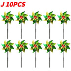 5/10PCS Bird Repeller Reflective Windmill Pinwheel Bird-Scaring Windmill Spinner for Garden Lawn Yard Decor and Keep Birds Away
