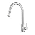 kitchen faucet with a pull - down sprayer， Without Deck Plate,Fit for kitchen sink or laundry sink