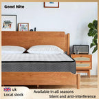 Good Nite 4FT6 Double Mattress - Cloud Memory Foam with Responsive Springs, Medium Firm Feel & Airflow Cover for Couples