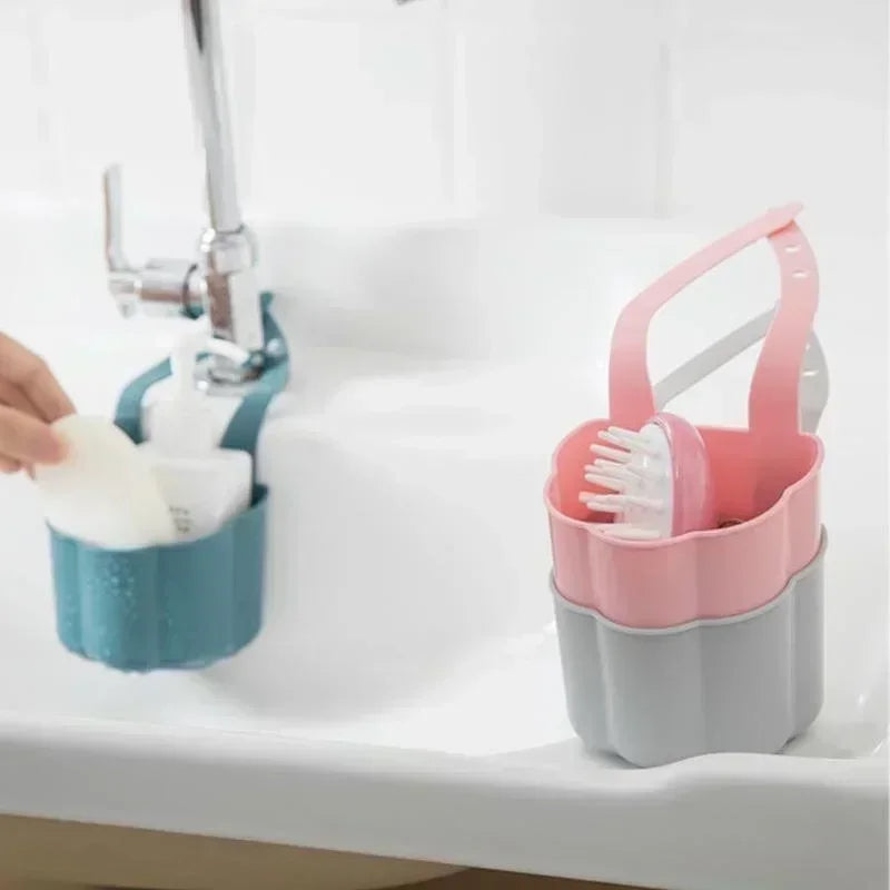 Kitchen Sink Drain Basket Bathroom Soap Sponge Holder Hanging Storage Basket Kitchen Accessories kitchen sink holder