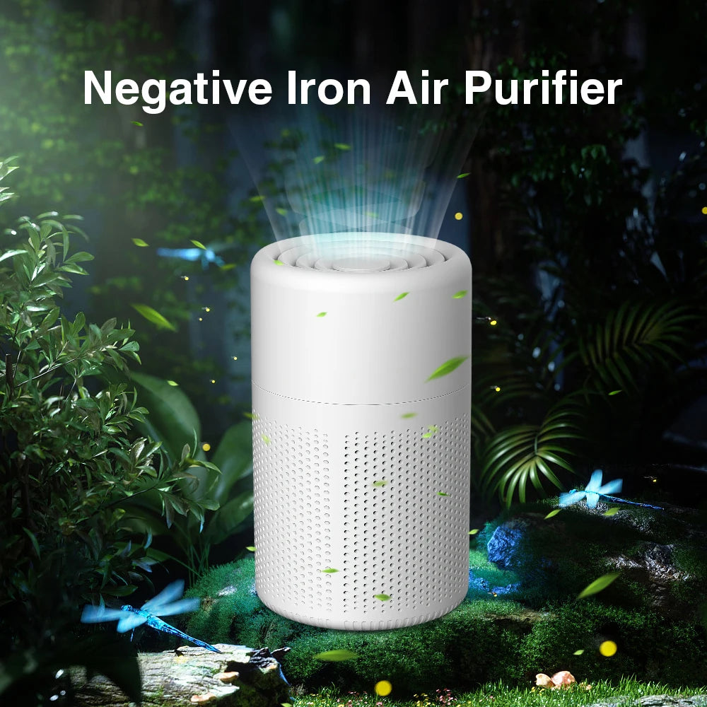 Air Purifier Smoke Odor Negative Ion Generator Air Cleaner for Househo