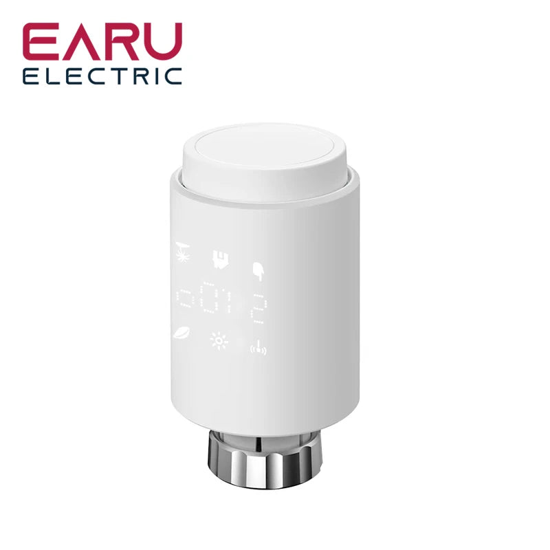 Tuya ZigBee Smart Radiator Actuator TRV Programmable Thermostatic Radiator Valve App Remote Temperature Controller Support Alexa