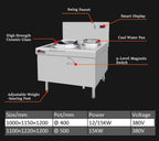 Industrial Kitchen Commercial Electric Induction Wok Cooker Burner Stove Chinese Range for Restaurant Cooking Machine Custom