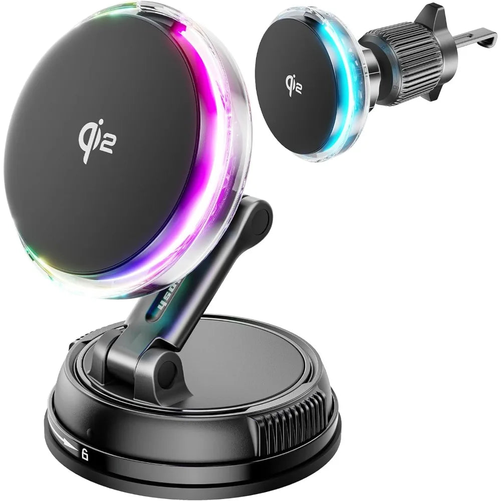 15W Qi2 MagSafe Car Mount with Cooling Fan