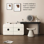 Italian minimalist storage cabinet integrated retractable dresser large capacity bedroom modern minimalist dressing table