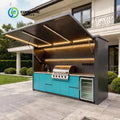 Customized 304 Stainless Steel Modular BBQ Kitchen Island Integral Cabinet With Sink Faucet For Patio Outdoor Barbecue Cooking