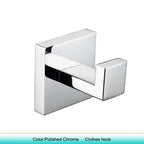 Chrome Polished WC Accessories Toilet Paper Holder Wall Hook Towel Bar Robe Hanger Rack Stainless Steel Bathroom Hardware Set