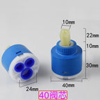 35/40mm Ceramic Disc Cartridge Mixer Faucet Thermostatic Cartridge Faucet Disc Valve PP Plastic Ceramic Cartridges For Mixer