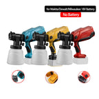 Electric Spray Gun 1000ML Cordless Paint Spray Auto Furniture Steel Coating Airbrush Fit Makita/Dewalt/Milwaukee 20V No Battery